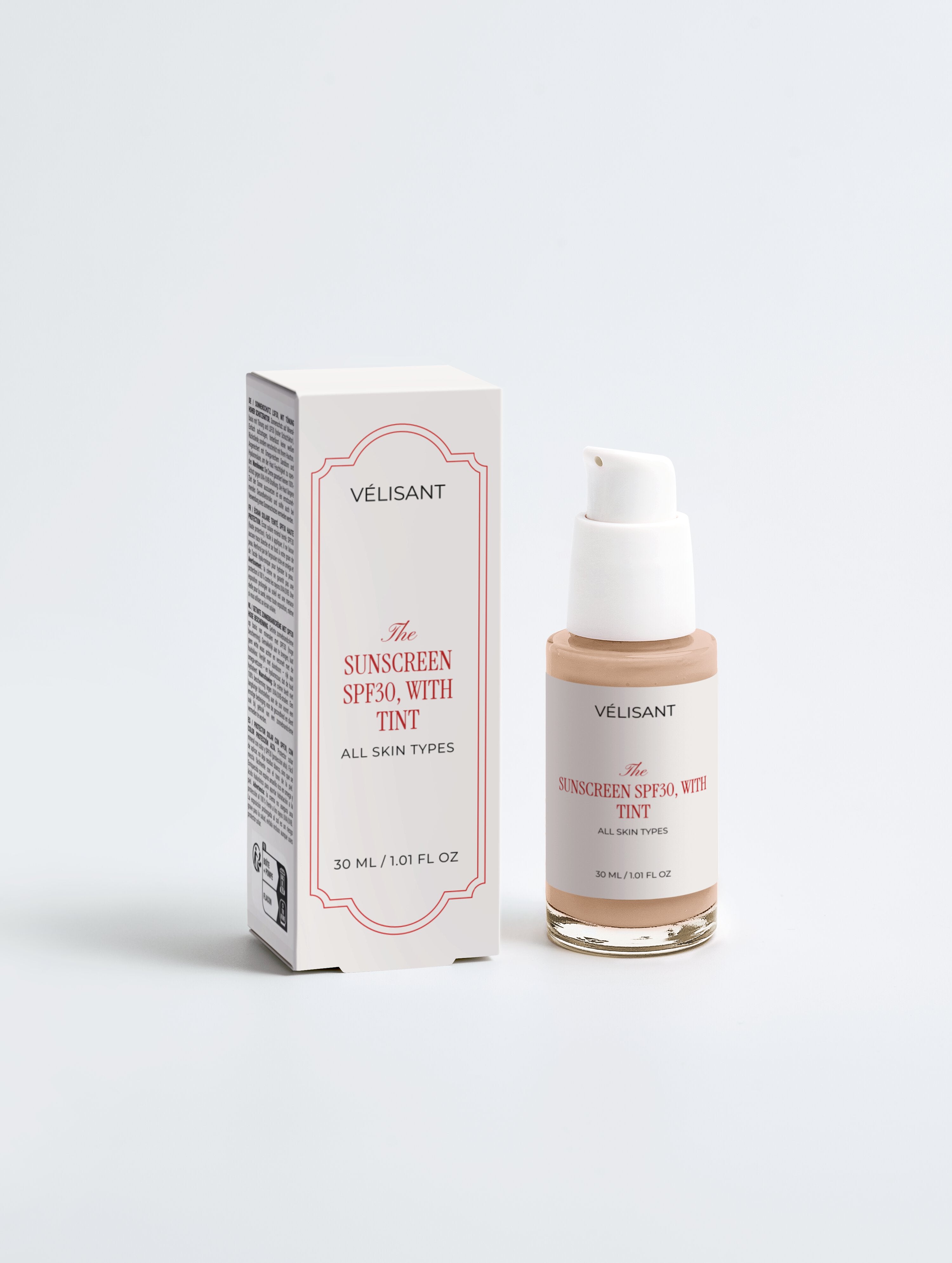 Sunscreen SPF30, with tint