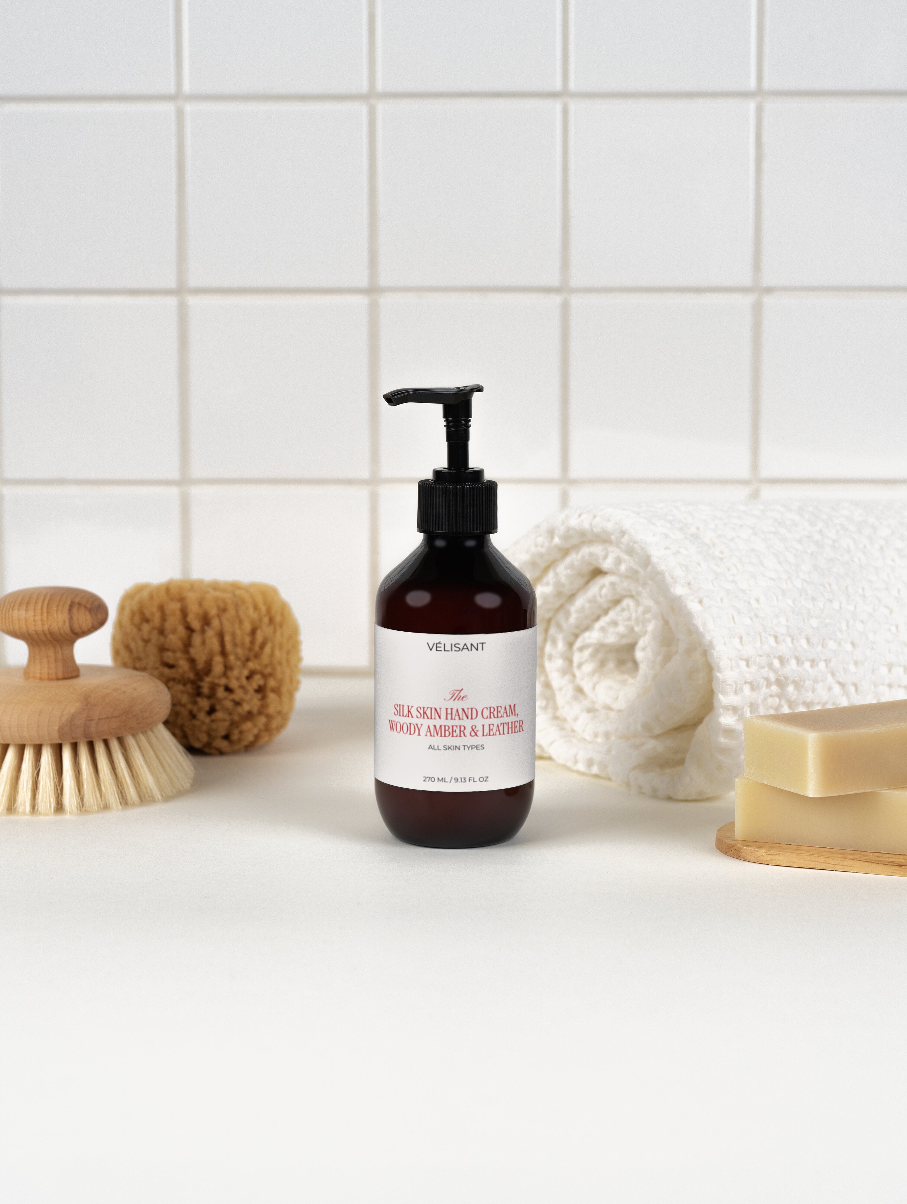 Silk Skin Hand Cream, Woody Amber & Leather